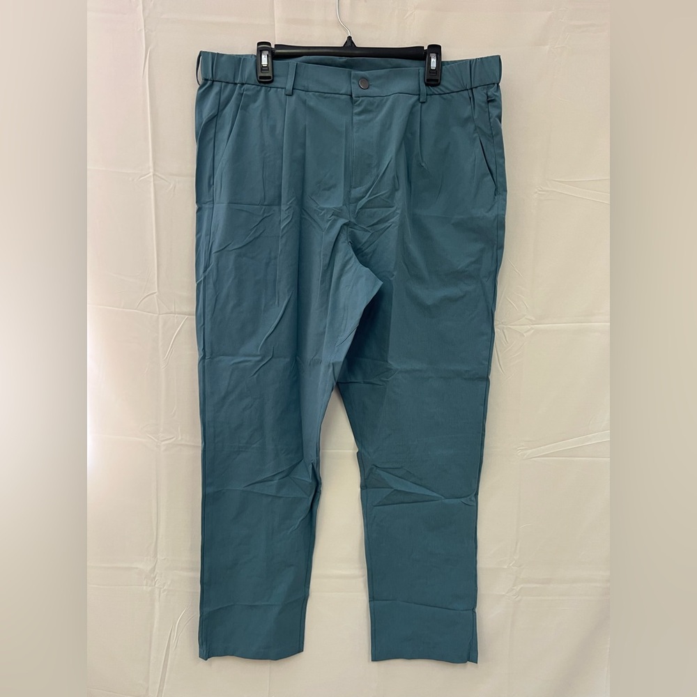 NEW ZUTY Men's Golf Dress Pants in Peacock Blue size: 38
